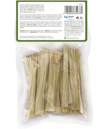 Living World Green Small Animal Chews Napier Grass Sticks - 20 Count (Pack of 1) - Buy Online on GoSupps.com