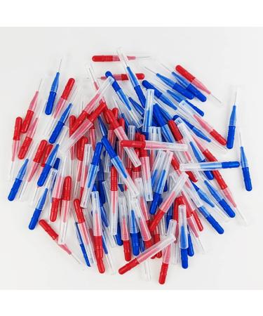 Buy GXXMEI 100PCS Dental Brush Flosser - Interdental Brushes & Toothpicks for Oral Hygiene - Red & Blue | International Shipping Available - Buy Online on GoSupps.com