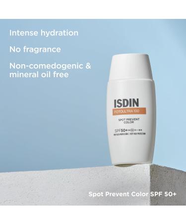 ISDIN Fotoultra Spot Prevent Color SPF 50+ Facial Sunscreen with Daily Use Color that Helps Prevent Sun Spots - Buy Online on GoSupps.com