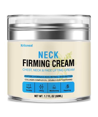 Kriloneal Neck Firming Cream Tightening Lifting Sagging Skin, Anti-Wrinkle Anti-Aging Moisturizer for Neck & Dcollet with Hyaluronic Acid Retinol Collagen
