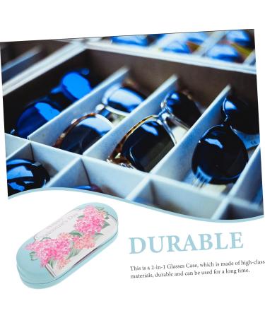 JECOMPRIS 2-in-1 Tweezers & Double Glasses Holder Case - Travel-Friendly Lentil Holder & Flocked Cloth Suitcase for Contact Lenses - Buy Online on GoSupps.com