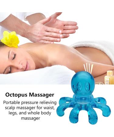 Portable Octopus Head Massager | Scalp Relaxation & Stress Relief | Handheld Hair Care Device in Blue - Buy Online on GoSupps.com
