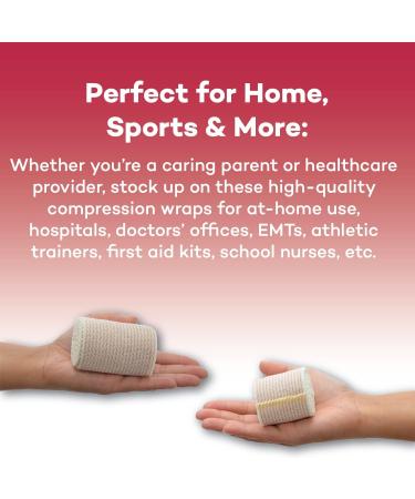Buy Dealmed 3 Elastic Bandage Wrap - Self-Closure 5 Yards Pack of 2 for First Aid & Medical Use | International Shipping Available - Buy Online on GoSupps.com