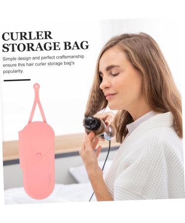 PAMINGONO Curling Iron Storage Bag Hanging Storage Pouch Anti-scald Curling Iron Bag Hair Straightener Bag Portable Curling Iron Holder Bag Silicone Curling Iron Bag Curling Iron Carrier 29.50X13.50X2.00CM Pink - Buy Online on GoSupps.com