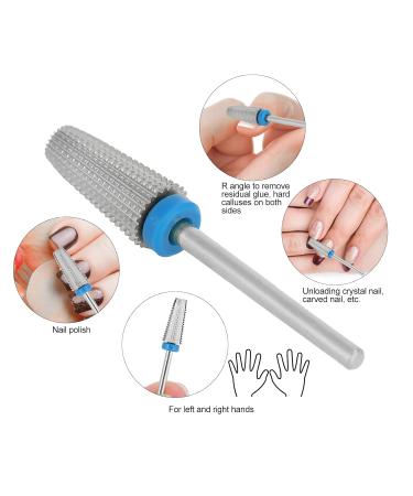 High-Strength Nail Polishing Head & Drill with Dust Brush - Multipurpose Silver Tool for Home & Nail Salons | International Shipping - Buy Online on GoSupps.com