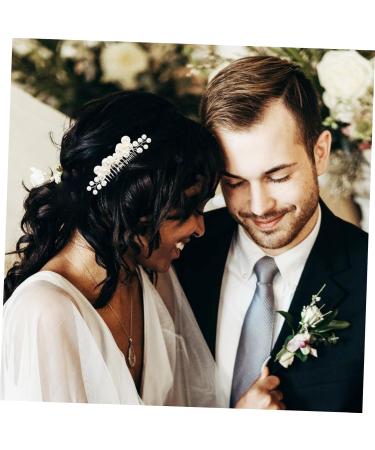 Ipetboom 1 Set Pearl Headpieces for Women Pearl Decor Headpiece for Wedding Decoration Wedding Hair Comb Pearl Hair Clips Hair Jewels for Women Baroque Women's Accessories Metal - Buy Online on GoSupps.com