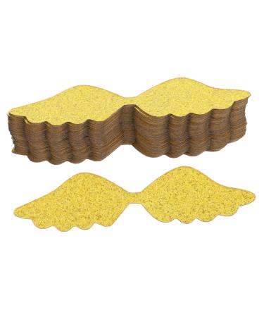 RUNROTOO 50pcs Chocolate Decoration Golden Wings Decoration Chocolate Cake Wings Gold Wings for Cake Party Wings Wedding Decor Party Accessories Dessert Paper Chocolate Stick