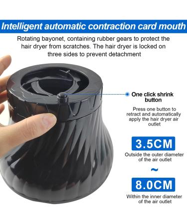 Universal Hair Dryer Diffuser Attachment for Curly & Wavy Hair - Perfect Styling & Compatibility (3.5-8.0cm) - Buy Online on GoSupps.com