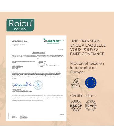 Querc tine 180 G lules pour 6 Mois - 500 mg par G lule Querc tine issue des Fleurs de Sophora Japonica - Flavono des Haute Biodisponibilit - Test en laboratoire Sans Additifs - RAIBU - Buy Online on GoSupps.com