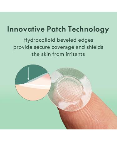 Rael Miracle Microcrystal Spot Cover - Hydrocolloid Patches with Tea Tree Oil Early Stage (9 Count) 9 count (Pack of 1) - Buy Online on GoSupps.com