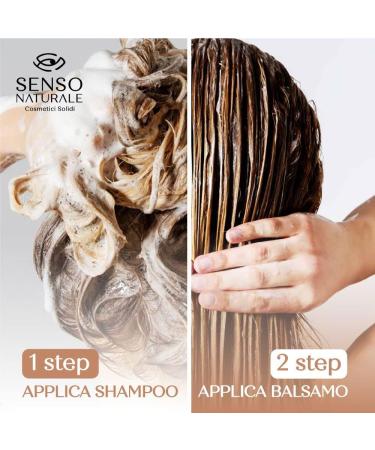 Senso Naturale Shampoo solid stimulation antihair loss environmentally friendly and vegan weak hair antithinning stimulates hair growth 100 natural PH 45 50 with cork - Buy Online on GoSupps.com