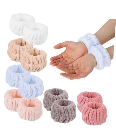 FOMIYES 12pi ces Bracelets De Maquillage pour Lavage du Visage Sangles lastiques pour Soins Peau Bracelets Simple pour Femmes Et Filles