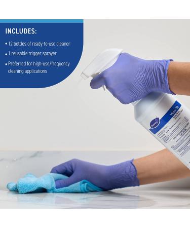 Diversey - Virex Tb Ready-to-Use Disinfectant Cleaner (04743.) - 32 Oz (Pack of 12 Bottles + 1 Spray Trigger) 12 Pack - Buy Online on GoSupps.com