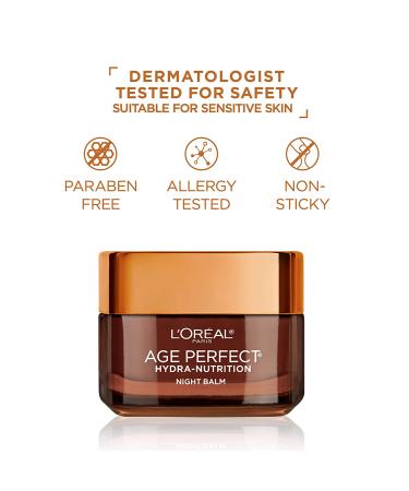 L'Oreal Paris Age Perfect Hydra Nutrition Night Balm - 1.7 oz - Buy Online on GoSupps.com