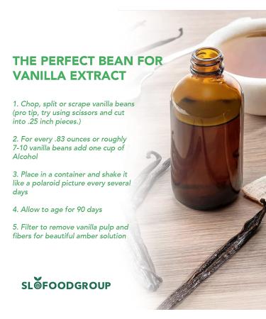 Slofoodgroup Madagascar Vanilla Beans - Extract Grade B Bourbon Vanilla Planifolia - 35 Count for Cooking, Baking, and Extract - Buy Online on GoSupps.com