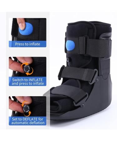 Inflatable Walking Boot | Air Cam Walker for Sprained Ankle & Broken Foot | Orthopaedic Brace - Medium - Buy Online on GoSupps.com