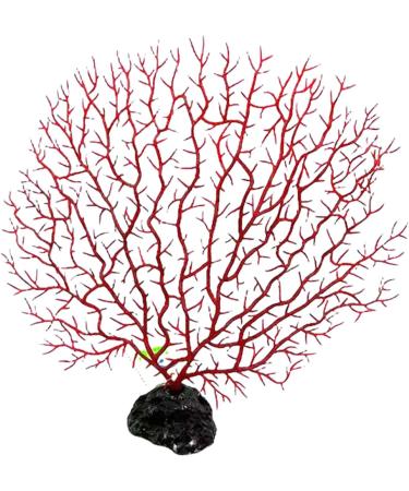 QUETHEDS Faux Coral D cor Artificial Coral Branch D cor Sea Fan Coral Decorations Aquariums Ornament Fish Tanks Landscape Sea Fan Coral Decorations Black Small - Buy Online on GoSupps.com
