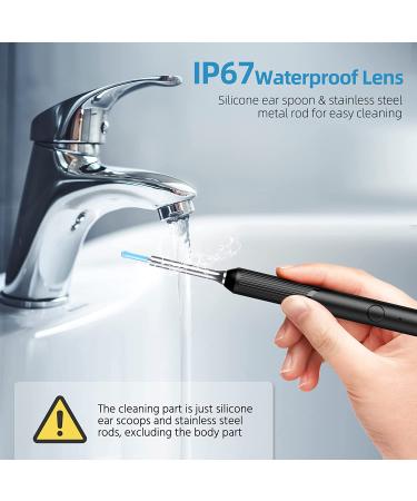 Ear Wax Removal Tool - 1080P Ear Cleaner Camera - 8 Pcs Kit - Otoscope with Light - Ear Wax Remover for iPhone, iPad, Android - Black - Buy Online on GoSupps.com