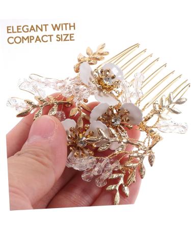 Didiseaon Sparkling Hair Comb Bridal Hair Accessories Wedding Hair Accessories Aesthetic Hair Accessories Hair Styling Accessories Wedding Hair Clip The Flowers Rhinestones Bride Hair Comb - Buy Online on GoSupps.com