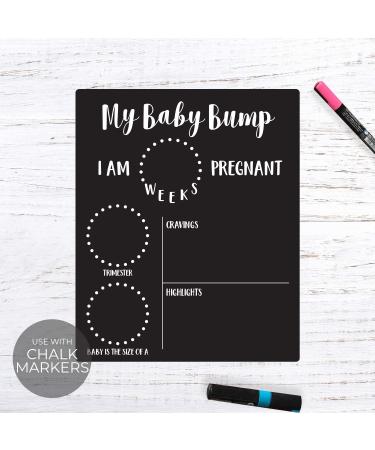 Pregnancy Milestone Chalkboard Sign | Baby Bump Timeline Photo Prop - Buy Online on GoSupps.com