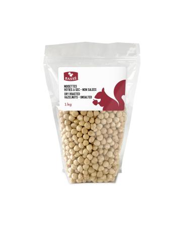 Bass Dry Roasted Blanched Hazelnuts (Filberts) - Unsalted 1kg