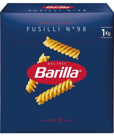  Barilla Barilla Classic Fusilli Pasta No. 98 made with premium durum wheat immer al dente pack of 10 (10 x 1 kg) - Buy Online on GoSupps.com