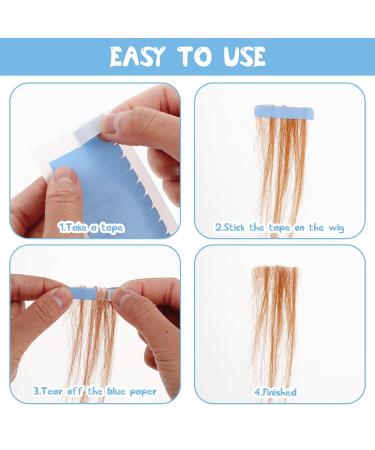 Hair Extension Tape - 20 Sheets Double Sided Strips for Toupee Adhesive - Strong Waterproof Wig Tape for Beauty Tools - Buy Online on GoSupps.com