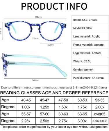 OCCI CHIARI Blue Blocking Computer Glasses for Women - Lady Gaming Glasses for Eye Strain Relief - Stylish 0.0 Blue Light Filter - Buy Online on GoSupps.com