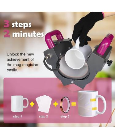 Mug Press Heat Press Machine for Sublimation | 10oz-15oz Coffee Mugs & Tumbler | Home & Office Use - Buy Online on GoSupps.com