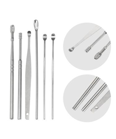 VOCOSTE 6Pcs Stainless Steel Ear Cleansing Tool Set with Titanium Case - Buy Online on GoSupps.com