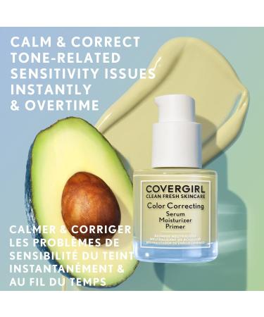 COVERGIRL Clean Fresh Vegan Color Correcting Serum Moisturizer Primer - Fair 30ml - Buy Online on GoSupps.com