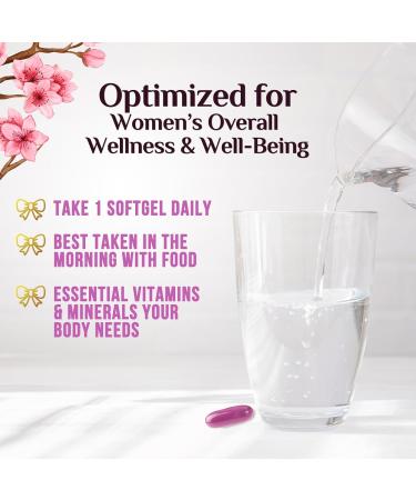 Multivitamin for Women - Complete Daily Womens Multivitamins with Calcium Folic Acid Vitamin A C D E & B Vitamins Zinc and Iron - Vitamins for Bone Energy & Immune Support - 120 Softgels 120 Count (Pack of 1) - Buy Online on GoSupps.com