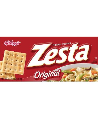 Zesta Saltine Crackers 16oz Box - Original Soup Crackers for Lunch Snacks (1 Box) - Buy Online on GoSupps.com