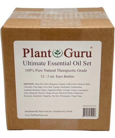 Ultimate Essential Oil Set | 32 x 5ml | 100% Pure Therapeutic Grade for Aromatherapy DIY Crafts & Skin Care - Buy Online on GoSupps.com