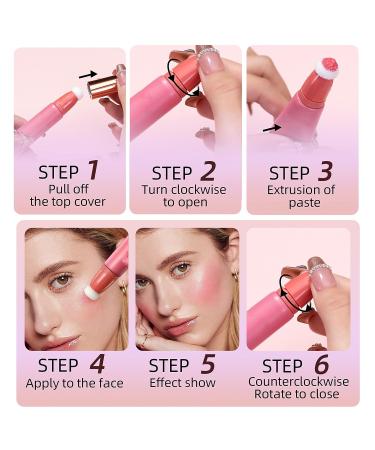Maepeor Blush Beauty Wand - Silky Smooth Creamy Matte Liquid Blush Stick (Color 01) - Buy Online on GoSupps.com