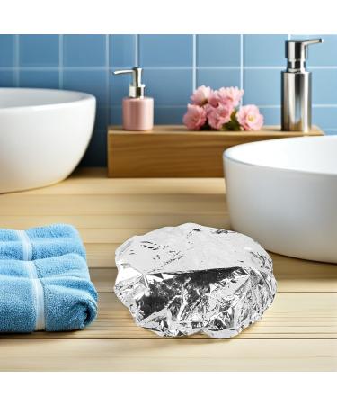 Lot de 10 Bonnets Chauffants en Aluminium Argent Taille Unique Bord lastique Isolants Thermiques pour Soins Capillaires Coloration et Spa Domicile Salon - Buy Online on GoSupps.com