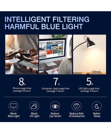 HEALSUN Blue Light Blocking Glasses 4 Pack - Anti Headache & Eye Strain - Unisex Computer Gaming Glasses in A1 Black, Transparent, Brown Leopard, and Pink - Buy Online on GoSupps.com