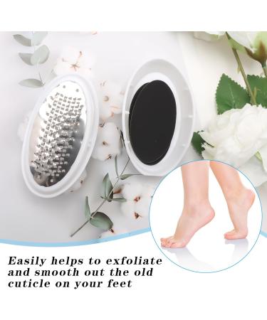Creative Egg Foot Grinder Portable Egg Callus Remover Durable Manual Pedicure Tools for Dead Skin Removal White Highly Effective Callus Remover Wake up Velvety Feet for Foot Spa Home Salon - Buy Online on GoSupps.com