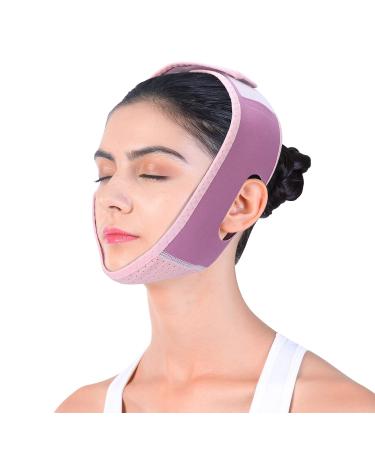 Facial Slimming Strap Adjustable Double Chin Reducer V Line Face Tightening Lifting Belt Chin Strap for Double Chin Women