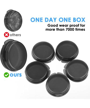 Buy WLLHYF 5 Packs Mini Pill Box - Portable Travel Pill Organizer - Compact Vitamin Holder (5 Black) - International Shipping Available - Buy Online on GoSupps.com