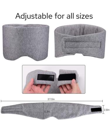 Handmade Cotton Sleep Mask - Light Blocking, Super Soft & Comfortable, Adjustable Blindfold Eye Cover for Women, Men, Kids & Adults - Breathable Eyeshade Travel Mask - Buy Online on GoSupps.com