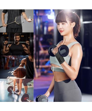 YUNYILAN Ultra-Thin Wrist Brace Support - 2 Pcs Compression Straps for Carpal Tunnel Arthritis & Tendonitis Pain Relief - Soft & Comfortable (Black - Buy Online on GoSupps.com