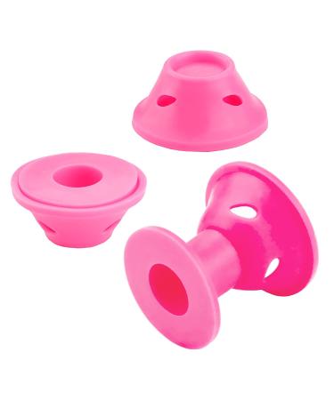 JANYUN 40 Pcs Pink Magic Hair Rollers - 20 Large & 20 Small Silicone Curlers (Dark Pink) - Buy Online on GoSupps.com