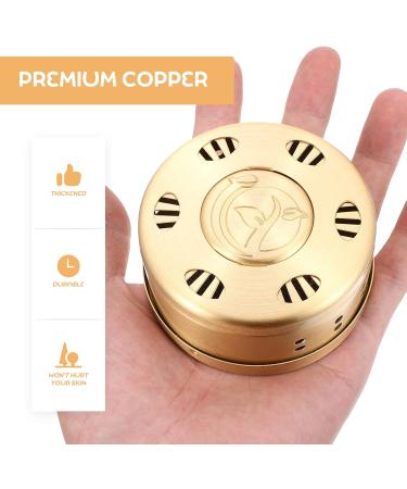 Vintage Moxa Wool Burner | HEALLILY Moxibustion Box for Body Relaxation Massager (Golden) - International Shipping Available - Buy Online on GoSupps.com