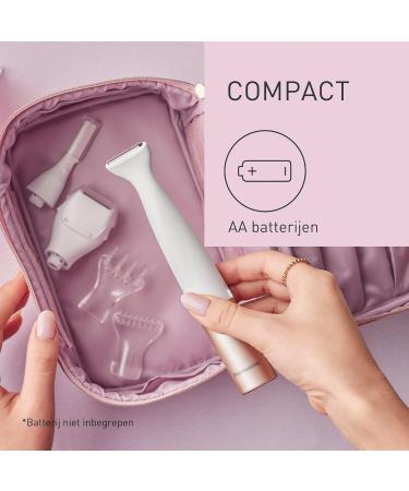 Panasonic ESWM31 in 1 Body & Bikini Kit Epilator Shaver Bikini Trimmer for Women 5 Attachments IPX7 Waterproof Wet & Dry Battery Operated 1 x AA Required White Gold - Buy Online on GoSupps.com