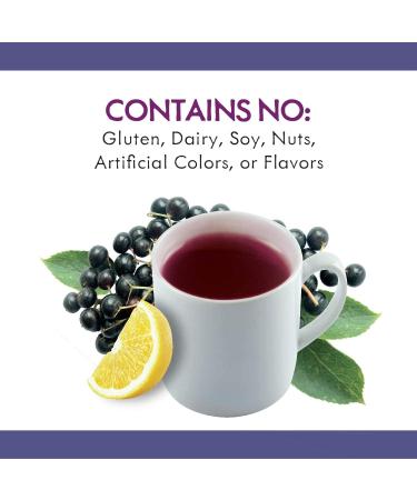 Nature's Way Sambucus Elderberry Hot Drink Mix with Vitamin C & Echinacea - 10 Count - Buy Online on GoSupps.com