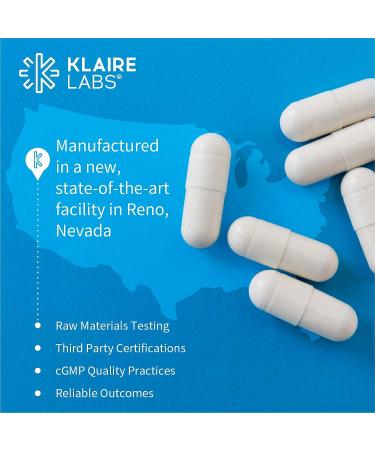 Klaire Labs Pregnenolone 25mg - Hormonal Balance, Mood & Energy Support - Bioavailable from Wild Yam - Enhanced Absorption - 100 Capsules - Buy Online on GoSupps.com