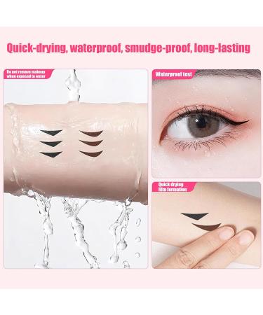 GkgWuxf Eye End Stamp2Point Eye Makeup Stamp for Eyeliner Smudge Free All Day Portable Cosmetic Precision Template for Women and Beginners Brown - Buy Online on GoSupps.com
