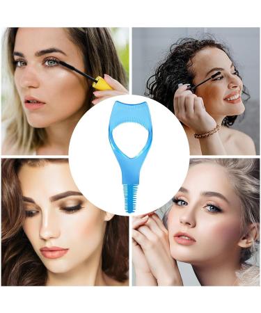 Mascara Shield Lash Shield Portable Mascara Shield Guard with Eyelash Comb 3 -in -1 Mascara Guard Lash Applicator Tool Makeup Accessories for Women Girls and Ladies Blue - Buy Online on GoSupps.com