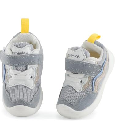 LACOFIA Baby Girls First Walkers Toddler Sneaker Anti-Slip Shoes - Size 5 UK Child (Gray) - Buy Online on GoSupps.com